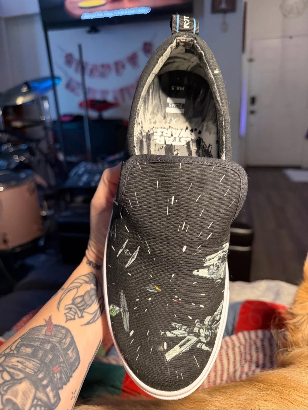 TOMS x Star Wars Black Slip-On Men’s Shoes